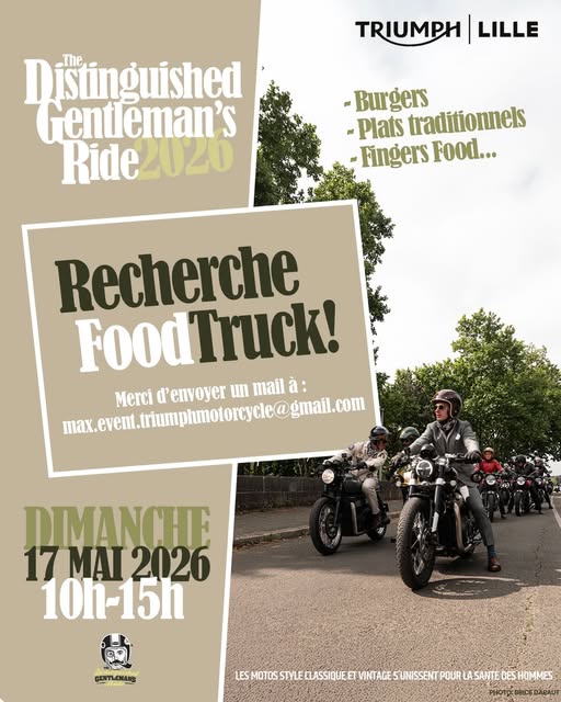 The Distinguished Gentleman’s Ride by Triumph Lille
